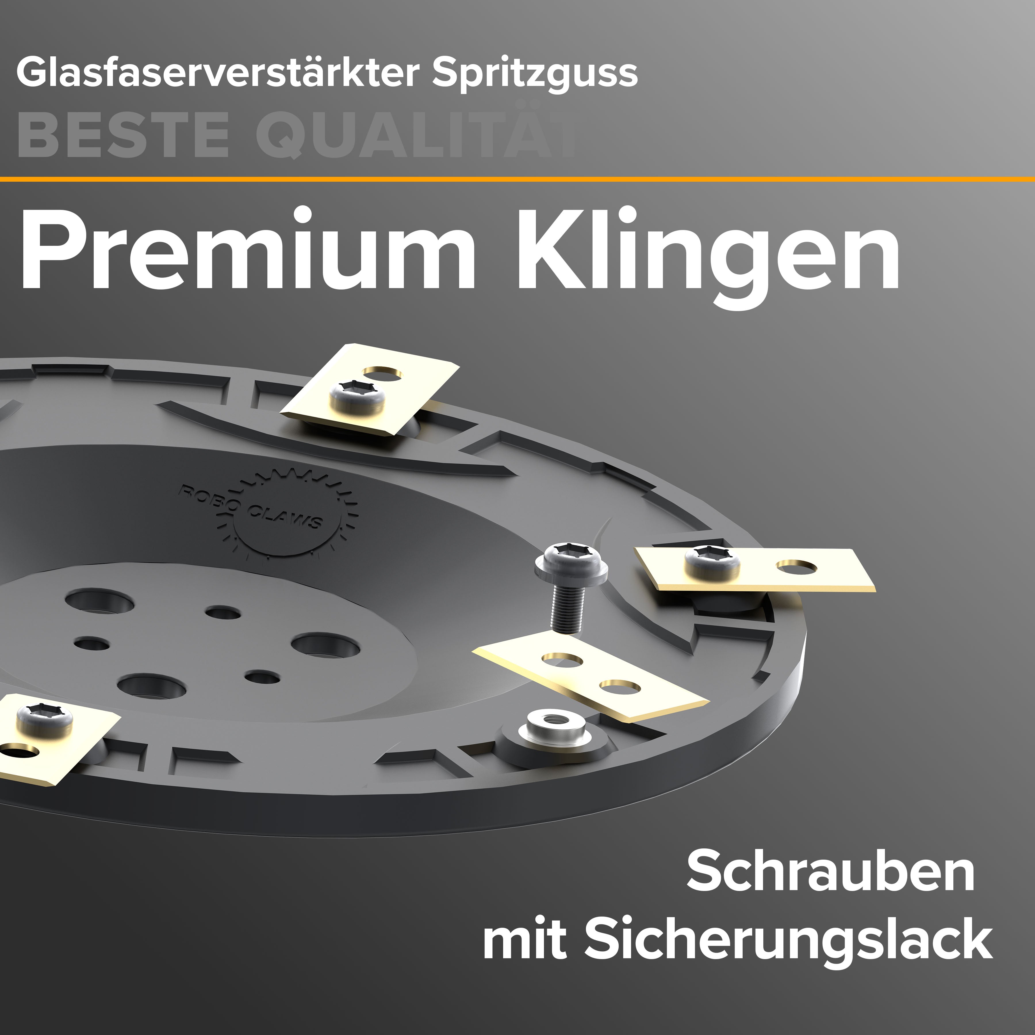 Messerteller 6-fach inkl. 6 Klingen & Schrauben | Passend für alle Worx Landroid S/M