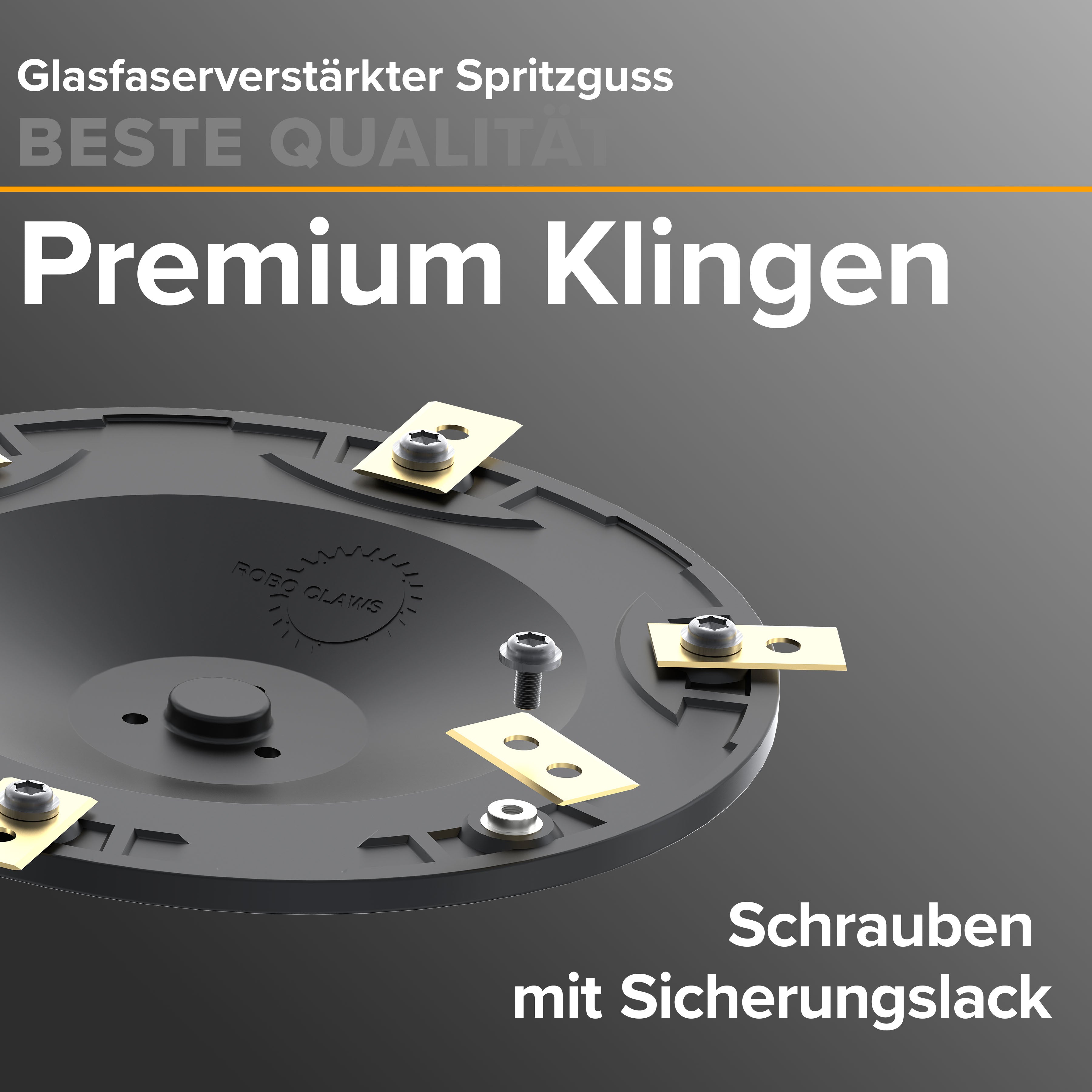 Messerteller für Worx Landroid L800 & L1000 (ab Baujahr 2020) | inkl. 6 Titan-Klingen & Schrauben