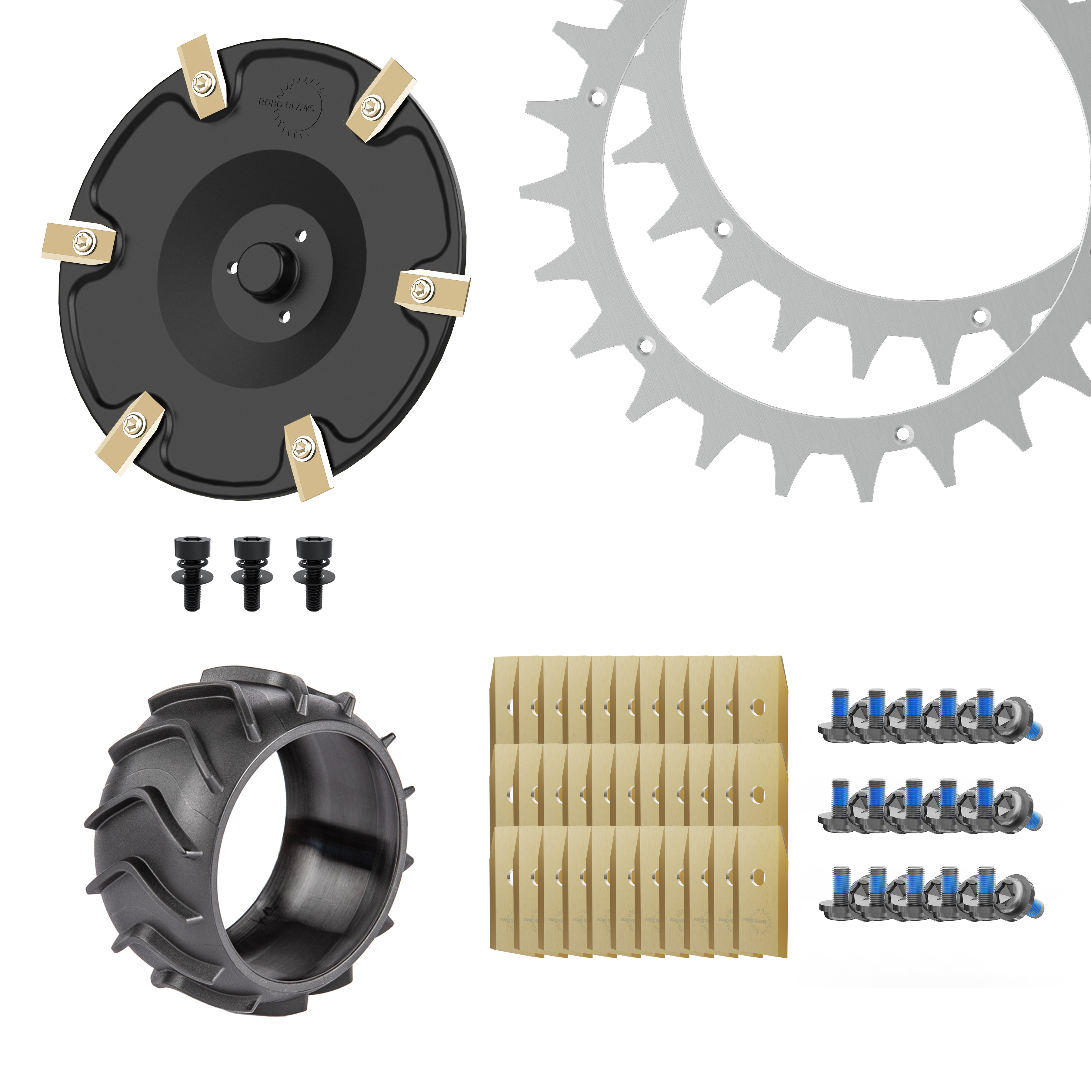 Navimow i Serie Bundle – Spikes, Messerteller, Klingen, Radschutz