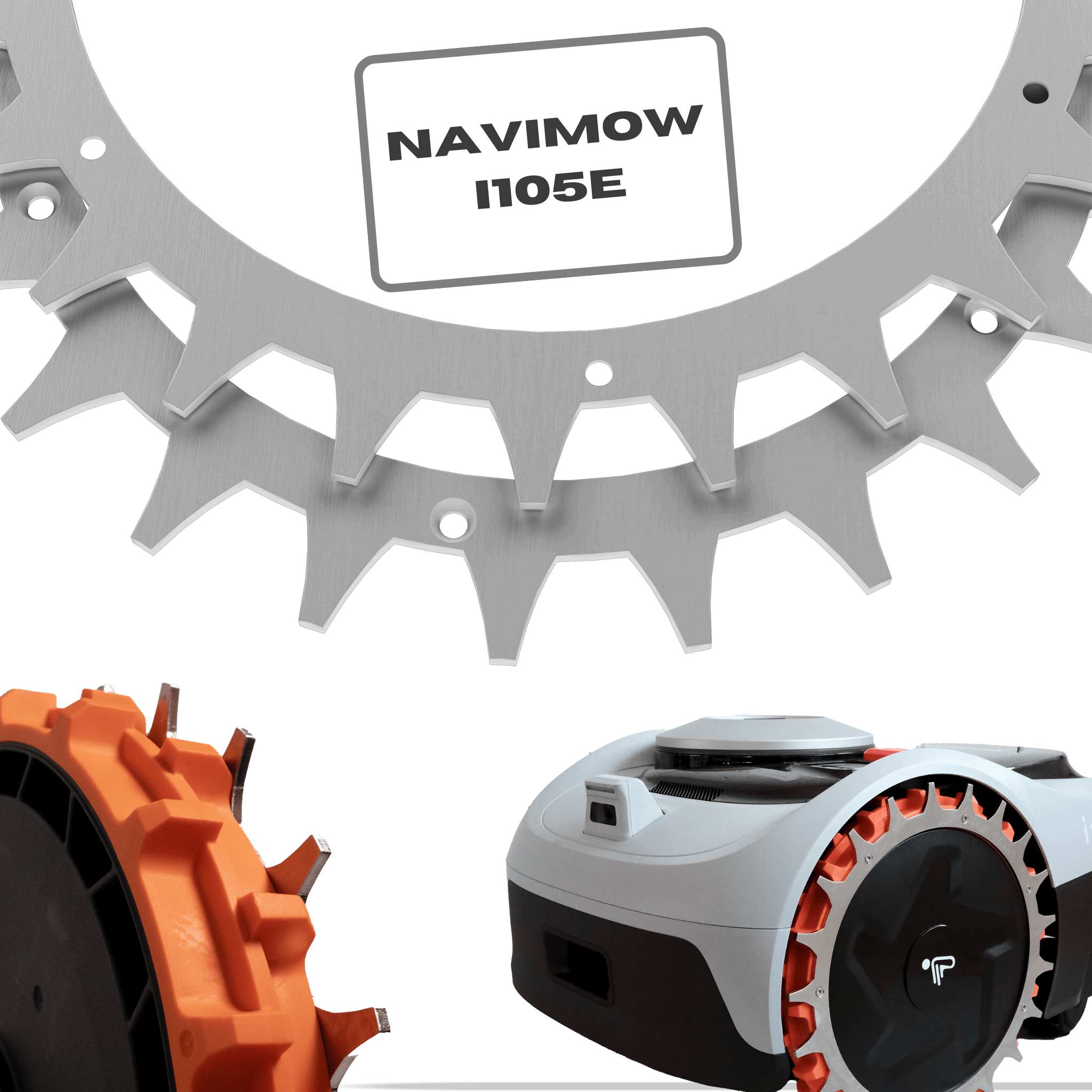 Spikes Navimow i105E stainless steel