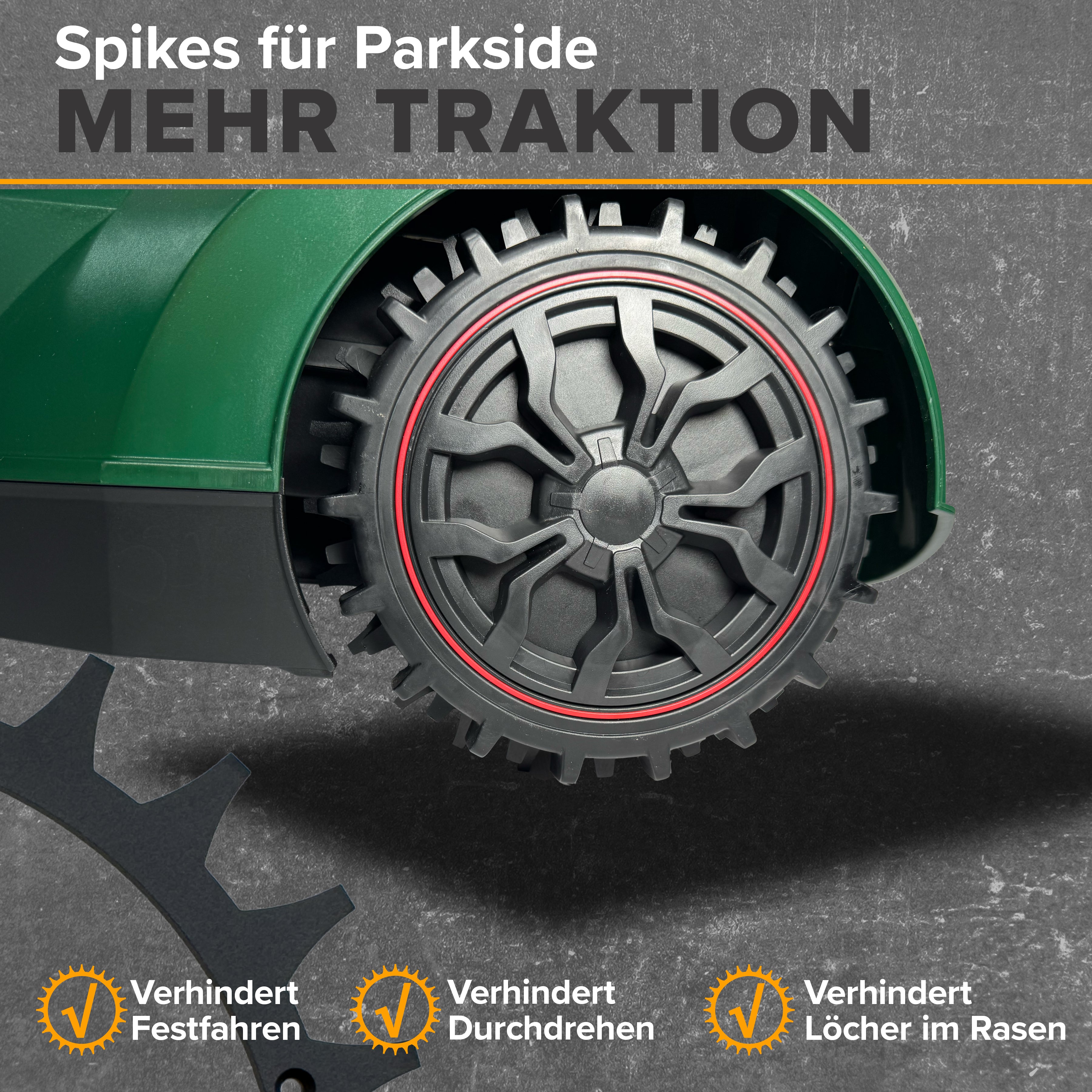 Spikes für Parkside Mähroboter PMRA/PMRDA/PAMR/PAMRS