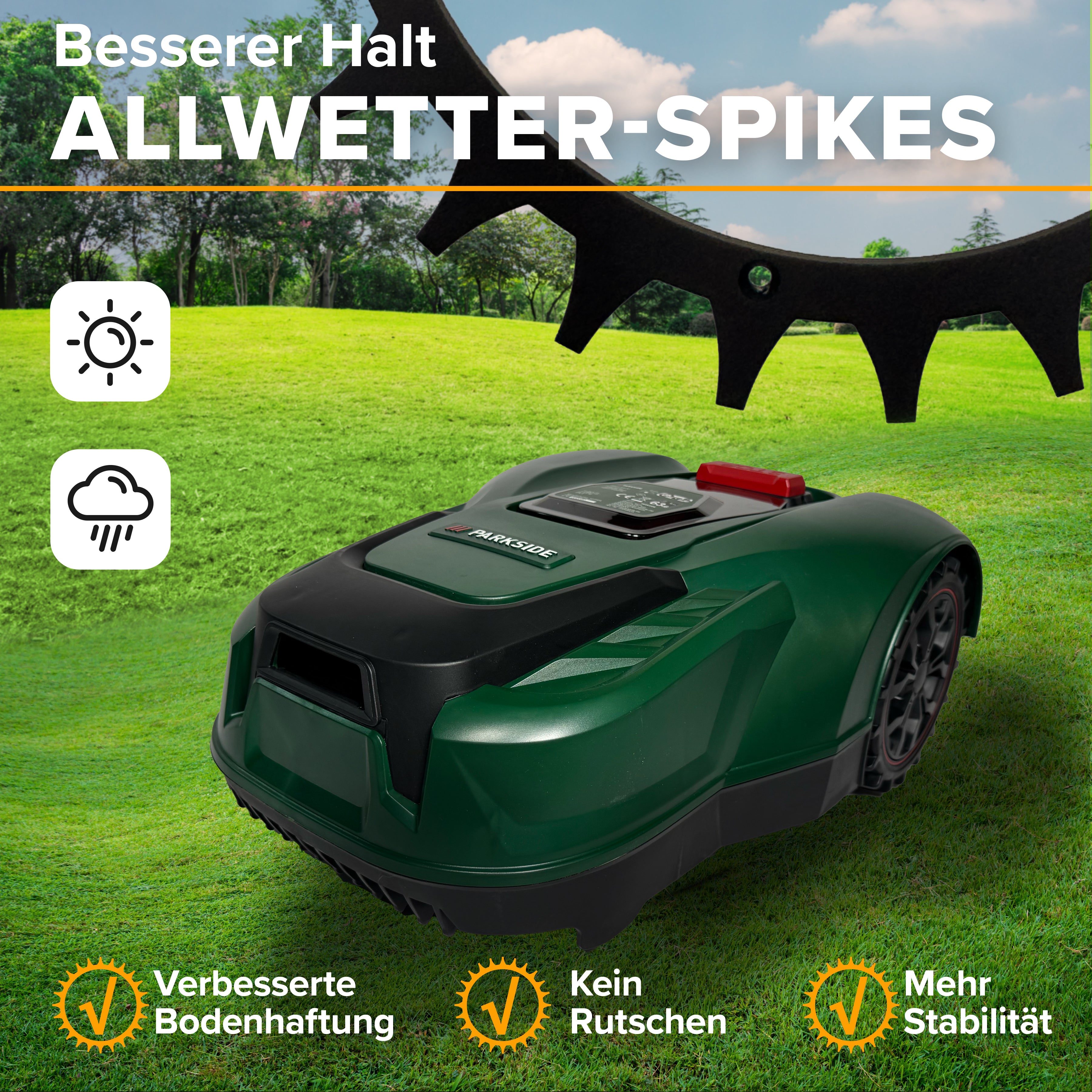 Spikes für Parkside Mähroboter PMRA/PMRDA/PAMR/PAMRS