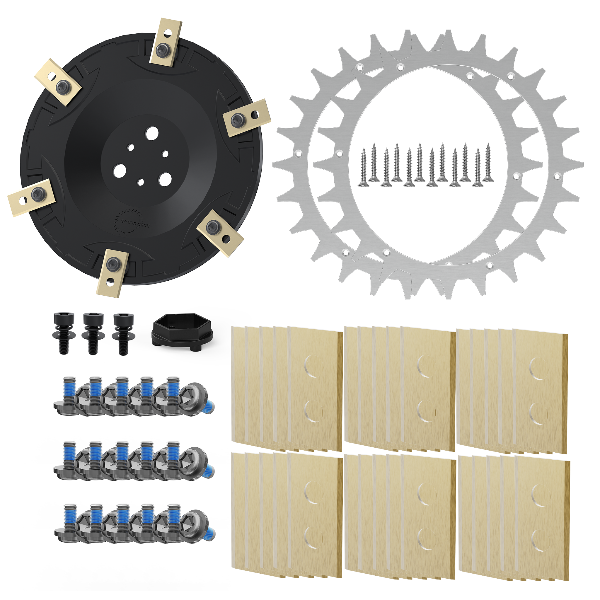 Worx Plus Bundle – Spikes, Messerteller, Klingen