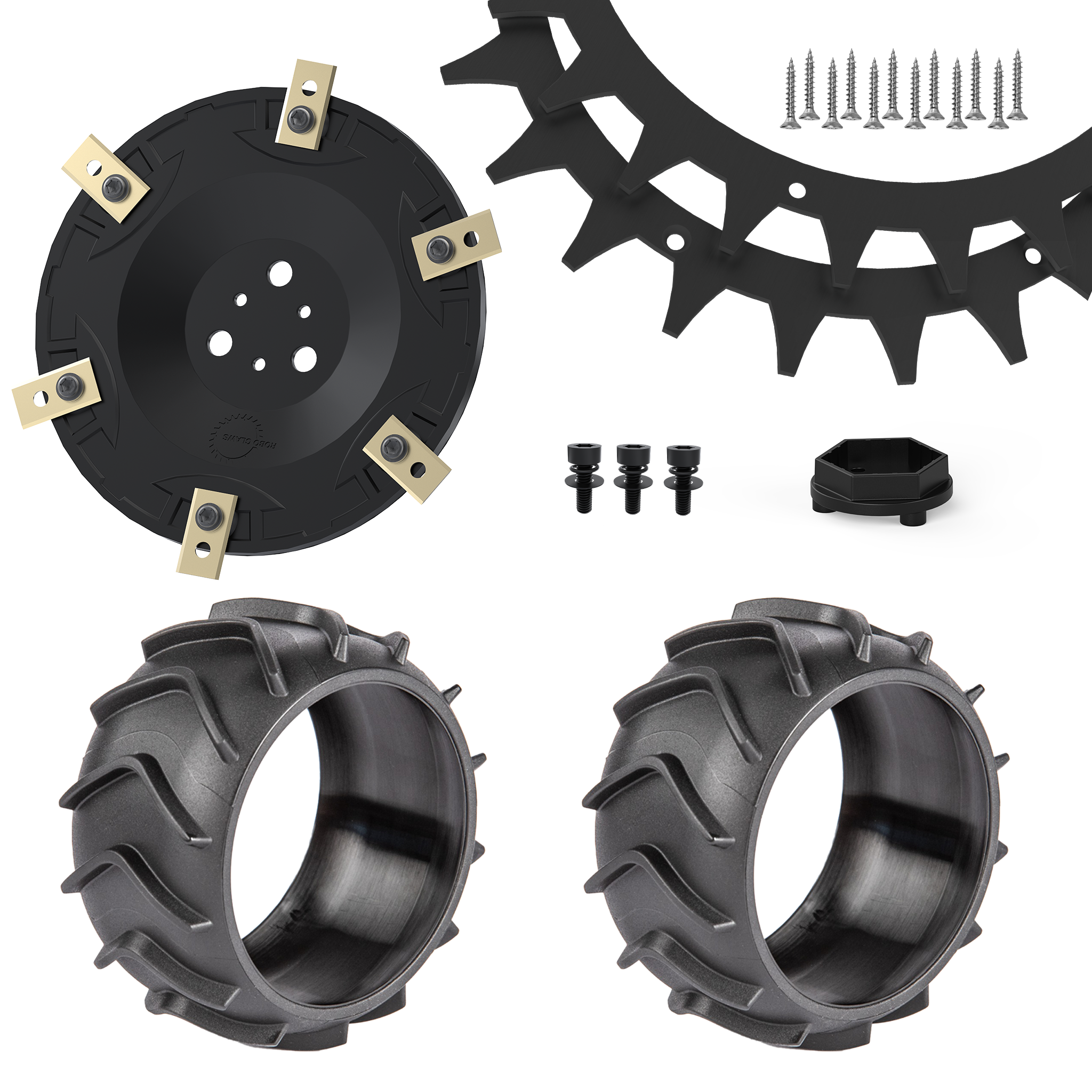 Worx Plus Bundle – Spikes, Messerteller, Radschutz