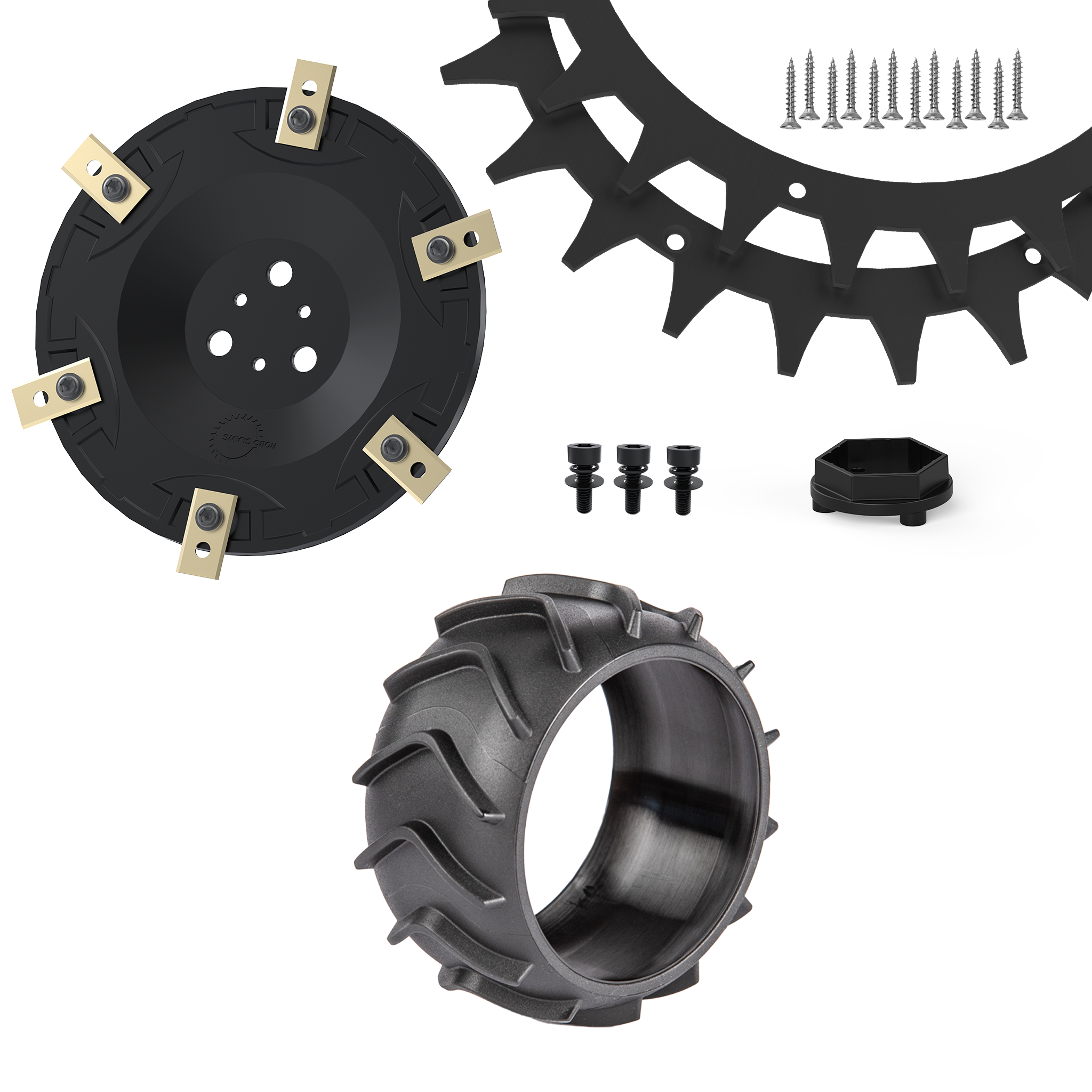 Worx Plus Bundle – Spikes, Messerteller, Radschutz