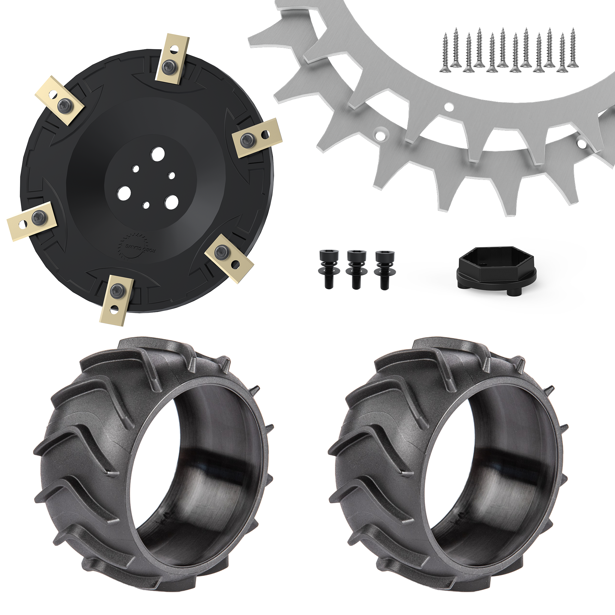 Worx S/M Bundle – Spikes, Messerteller, Radschutz