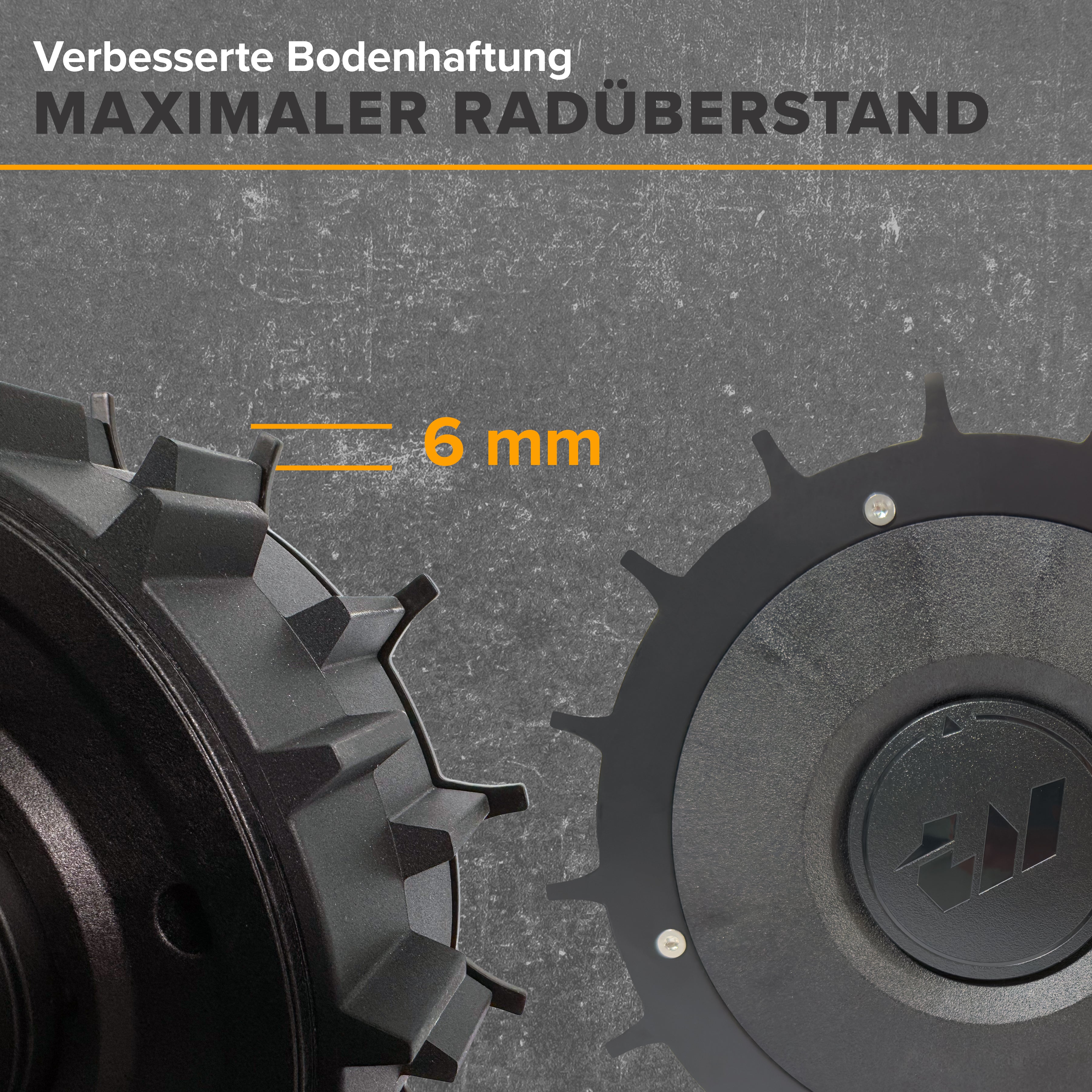 Mammotion Yuka 1000, 1500, 2000 und 3000 Mähroboter Traktionsverbesserung