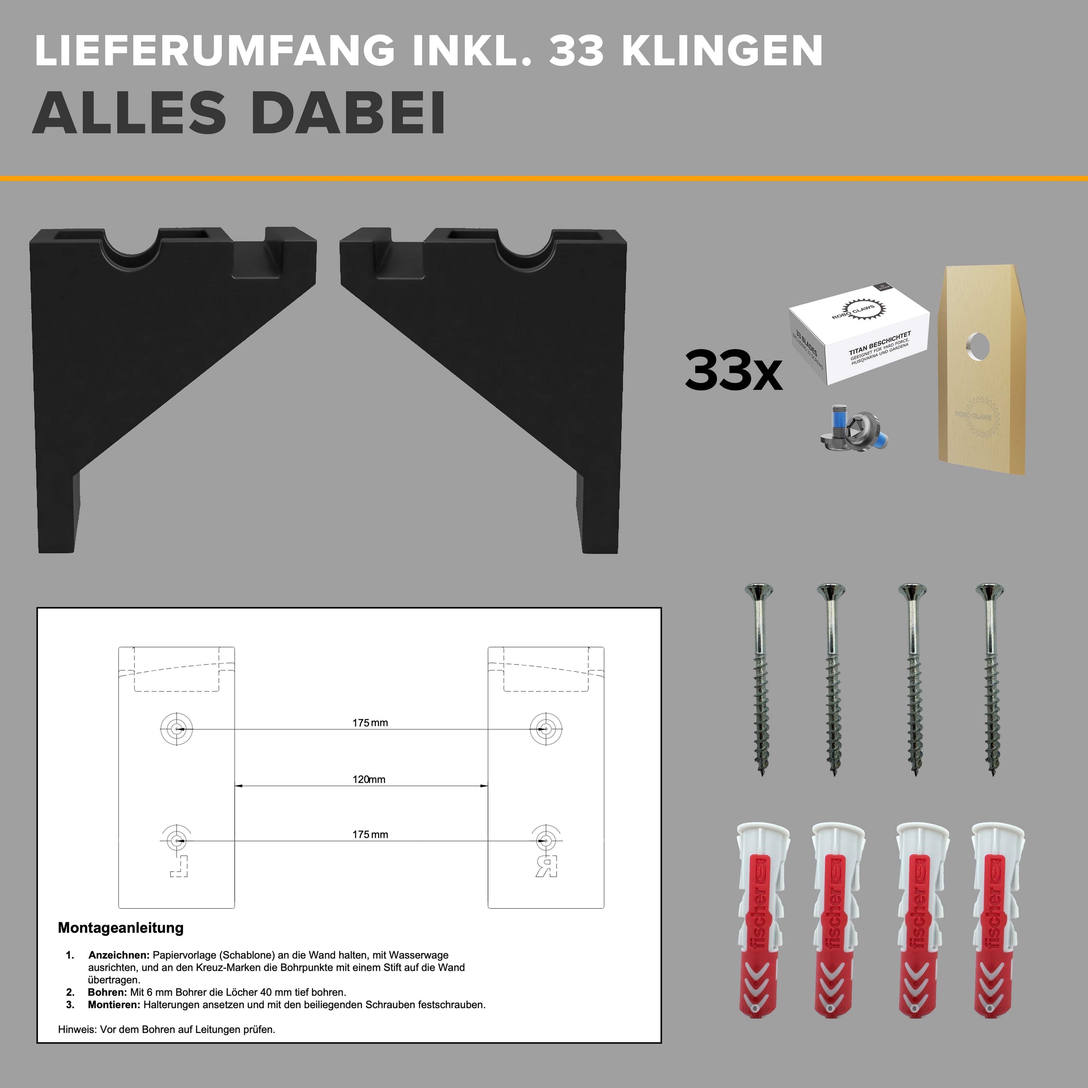 Wandhalterung für Segway Navimow i105E/i108E