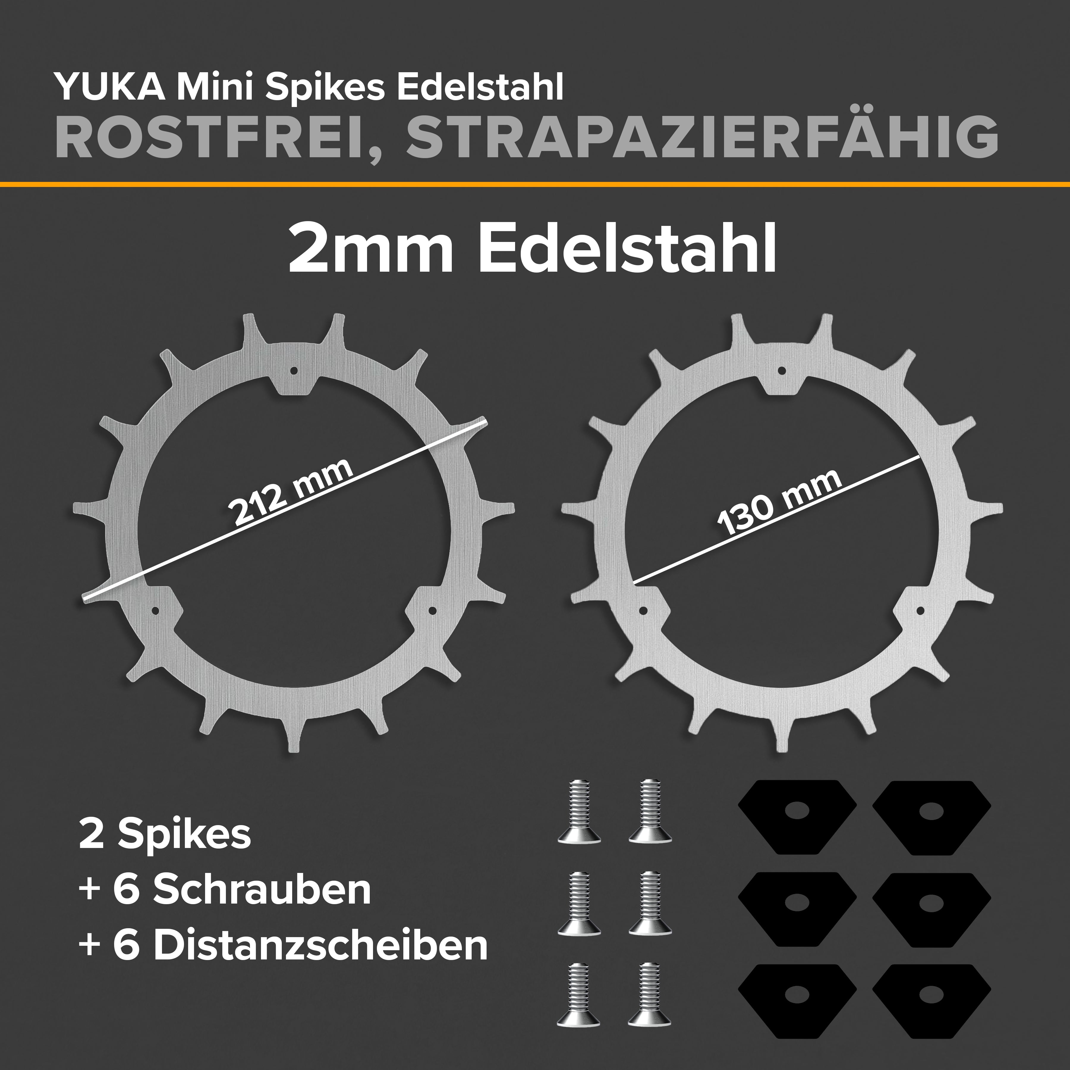Mammotion Yuka Mini Spikes Mähroboter Traktionsverbesserung (DIE SCHWARZE VERSION WIRD ERST WIEDER AB DEM 17.09.2025 VERSENDET)