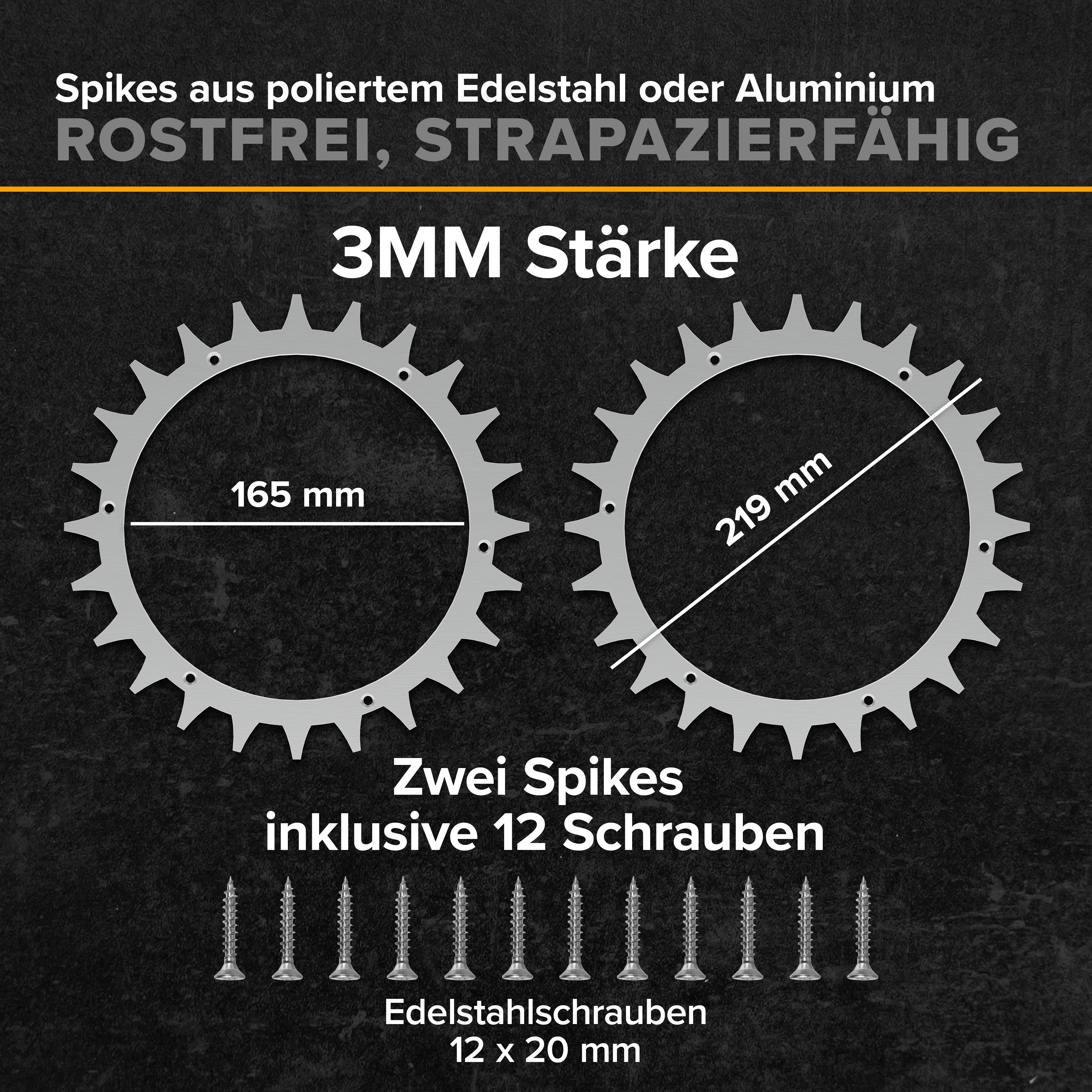 Pointes S&amp;M en acier inoxydable Worx 