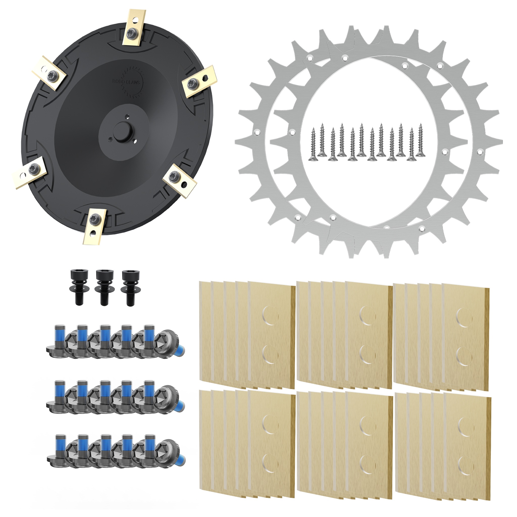 Worx L & Vision Bundle – Spikes, Messerteller, Klingen, Schrauben