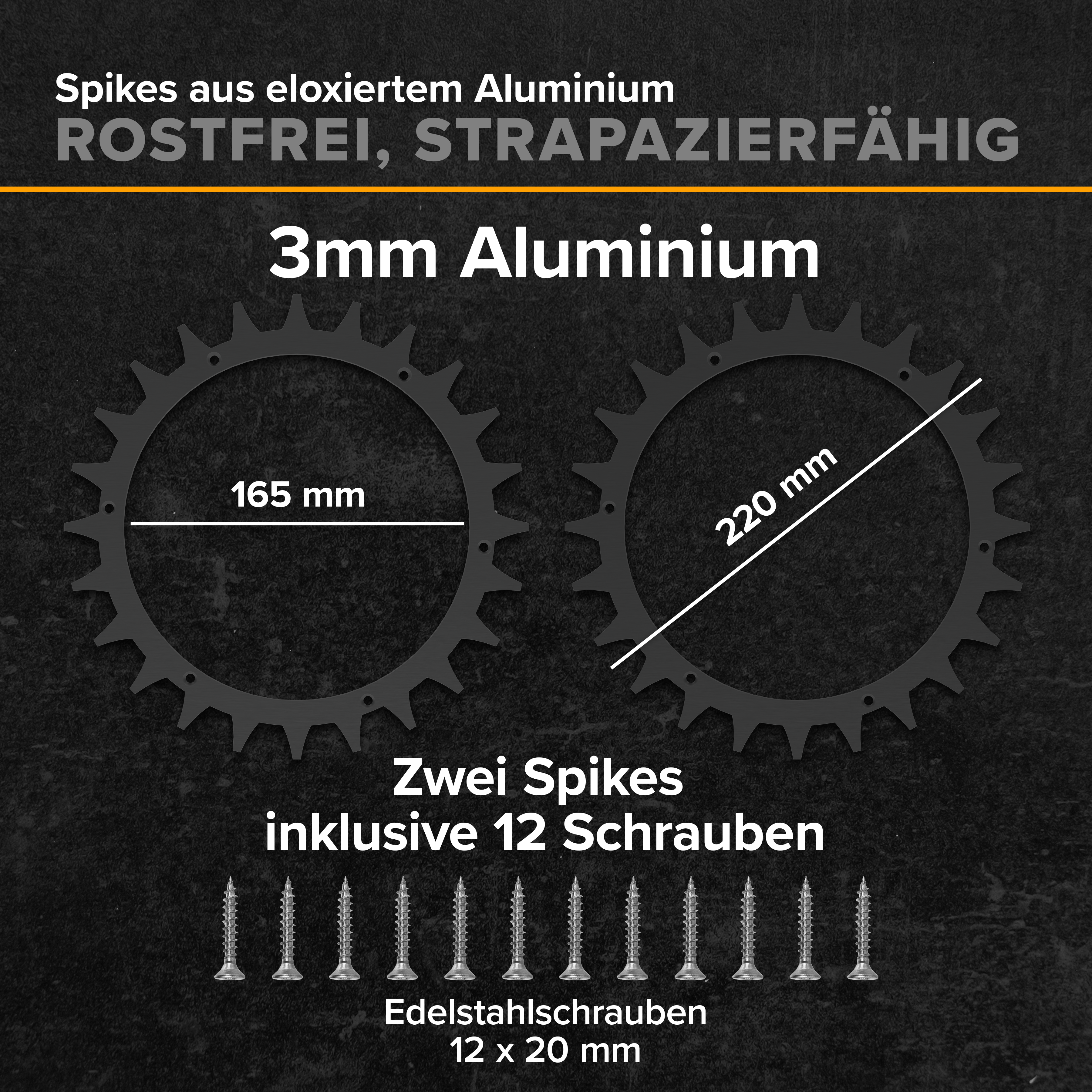 Spikes S&M Premium Black Edition Aluminium Worx