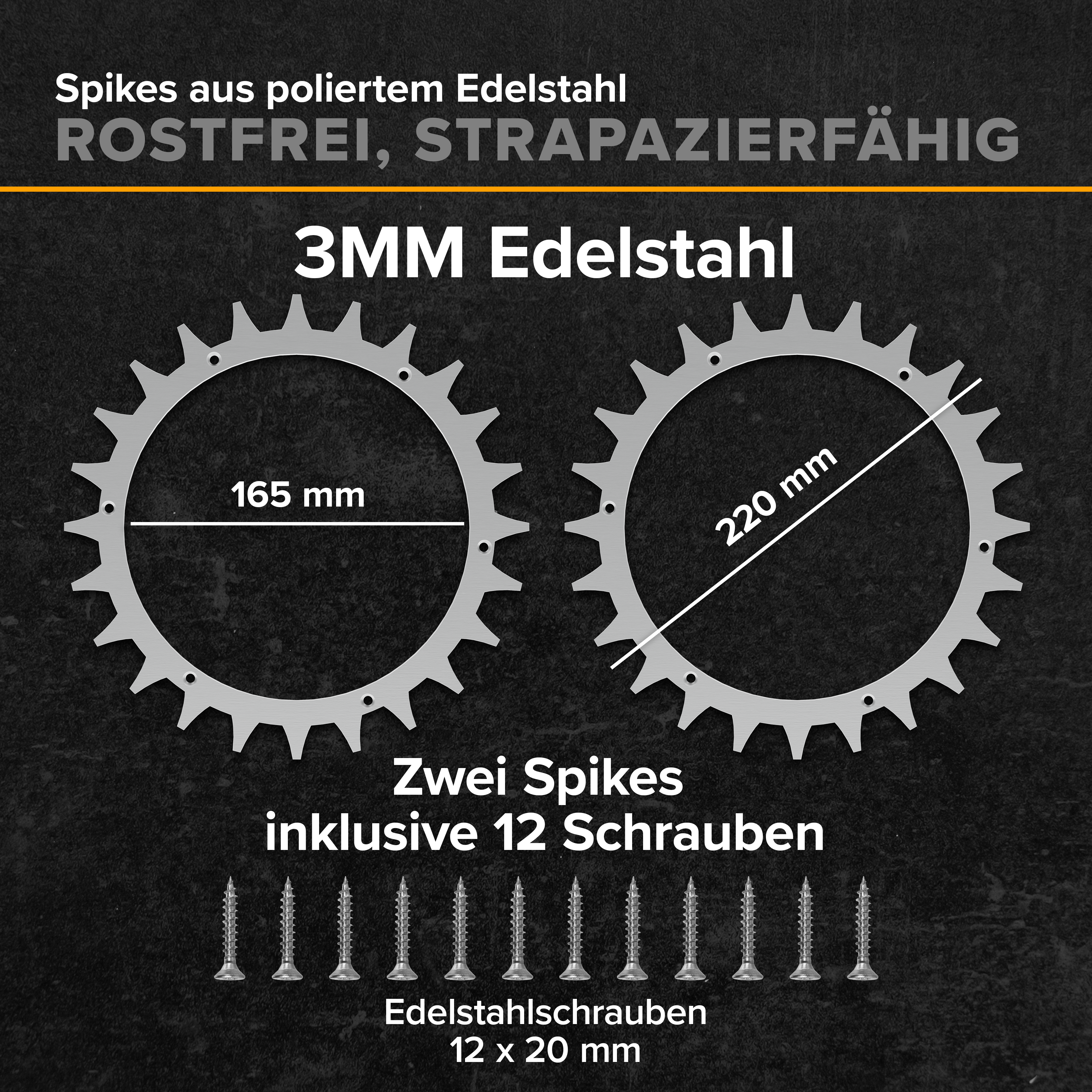 Spikes S&M Edelstahl Worx